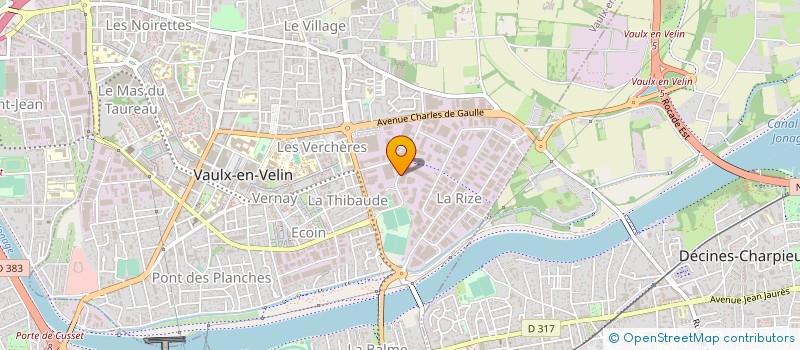 localisation de l'entreprise S.T.A SERVICES  VAULX-EN-VELIN