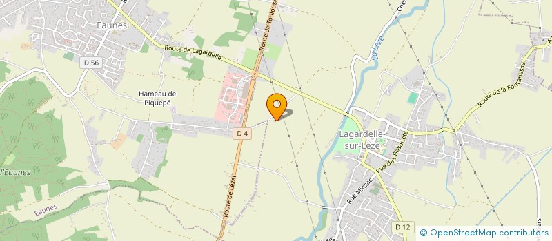 localisation de l'entreprise S.T.A.T , SOCIETE DE TRAVAUX D'ASSAINISSEMENT ET TRAVAUX AGRICOLES à LAGARDELLE-SUR-LEZE