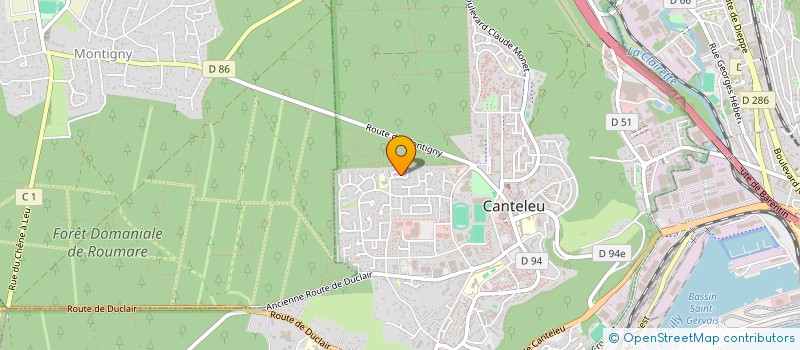 localisation de l'entreprise S&T AUTO SERVICE  CANTELEU