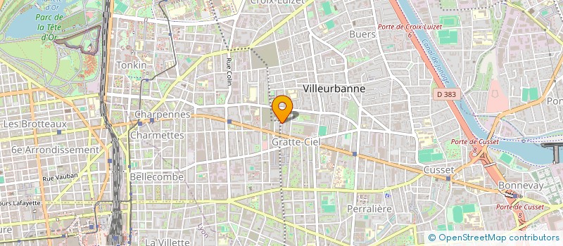 localisation de l'entreprise S T B à VILLEURBANNE