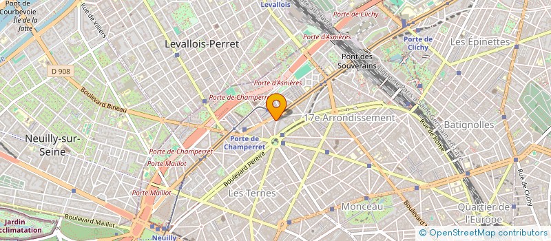localisation de l'entreprise S.T.B. GESTION - IMMO GESTION à LEVALLOIS-PERRET