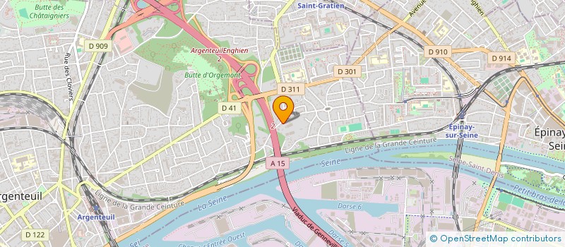 localisation de l'entreprise S.T.B.P. à ARGENTEUIL