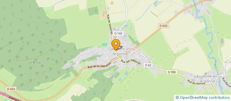 localisation de l'entreprise S.T.B.SOCIETE DE TRANSPORTS DE BETAIL à CLERMONT-EN-ARGONNE