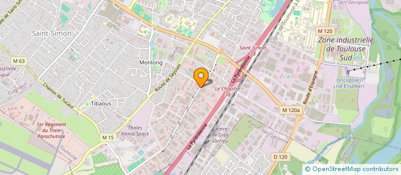 localisation de l'entreprise S.T.B. (SOCIETE TOULOUSAINE DU BATIMENT) à TOULOUSE