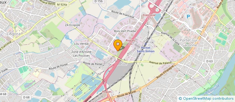 localisation de l'entreprise S.T. BAT à PORTET-SUR-GARONNE