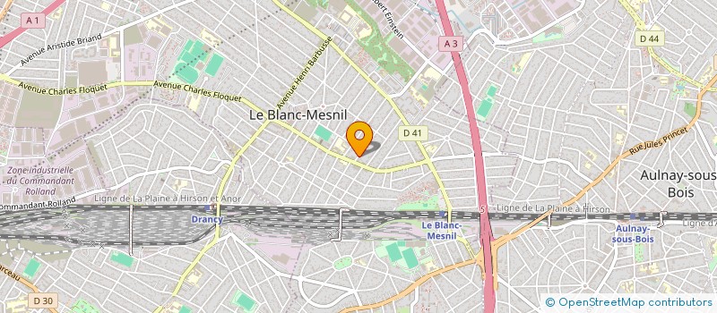 localisation de l'entreprise S.T BAT à LE BLANC-MESNIL