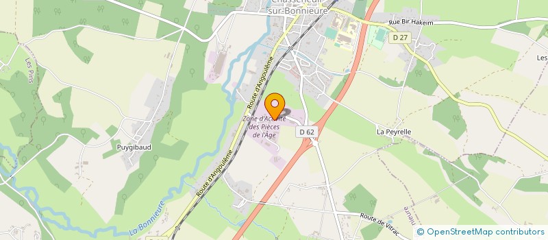 localisation de l'entreprise S T BOIS à CHASSENEUIL-SUR-BONNIEURE