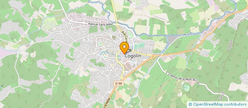 localisation de l'entreprise S T BOISSONS à COGOLIN