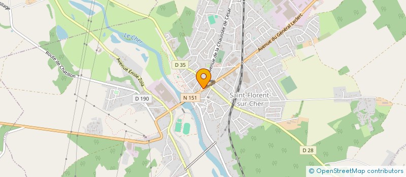 localisation de l'entreprise S.T BRIN DE NATURE à SAINT-FLORENT-SUR-CHER