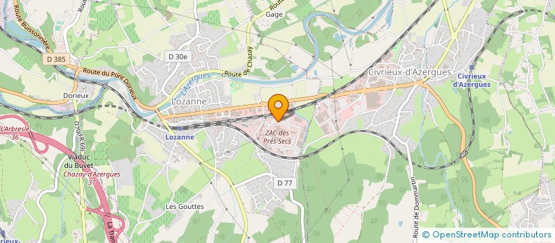 localisation de l'entreprise S.T.C. à LOZANNE