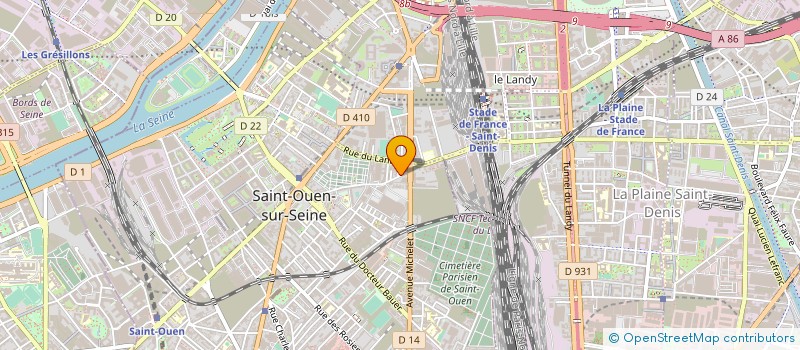 localisation de l'entreprise S.T.C. à SAINT-OUEN-SUR-SEINE