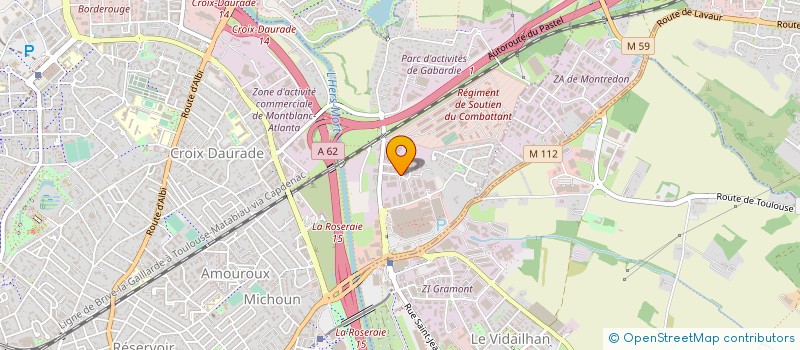 localisation de l'entreprise S.T.C.E. MIDI PYRENEES  TOULOUSE