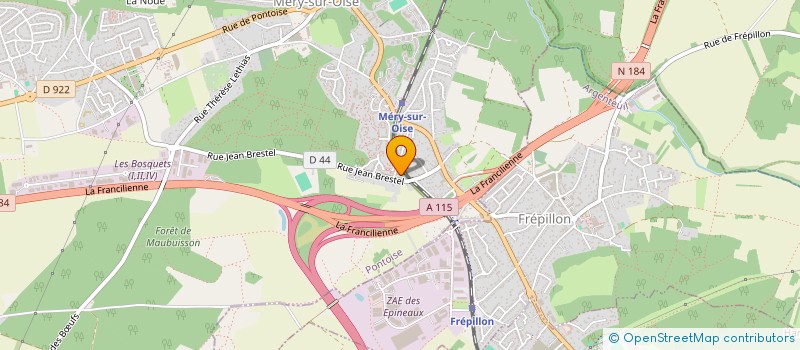 localisation de l'entreprise S T C M ALVES  MERY-SUR-OISE