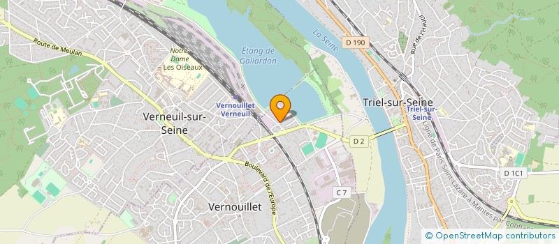 localisation de l'entreprise S.T.C.P à VERNOUILLET