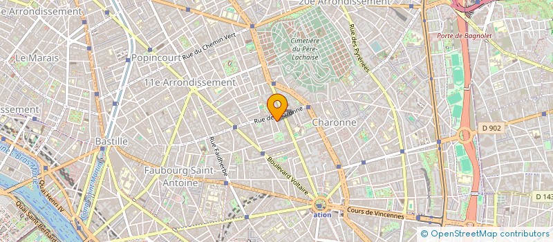 localisation de l'entreprise S&T COMMERCE à PARIS