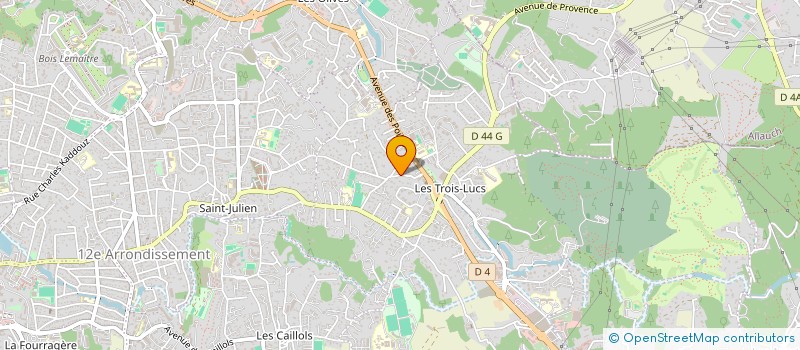 localisation de l'entreprise S.T. COURTAGE à MARSEILLE