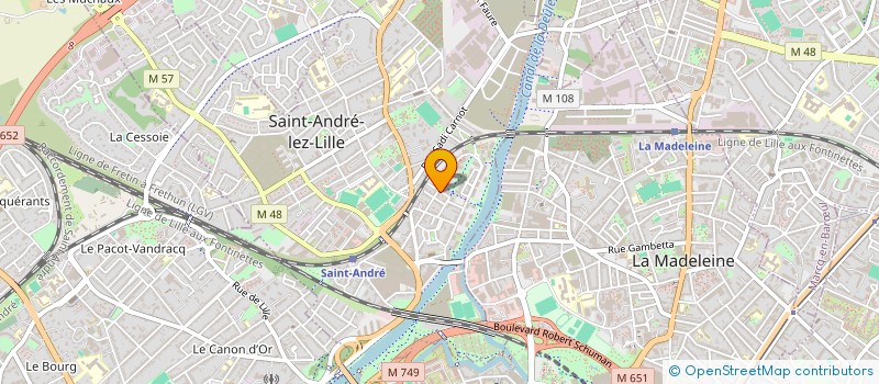 localisation de l'entreprise S.T.D à SAINT-ANDRE-LEZ-LILLE