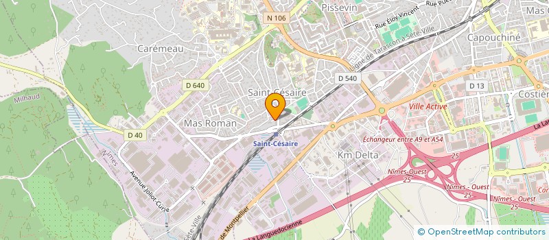 localisation de l'entreprise S T D  NIMES