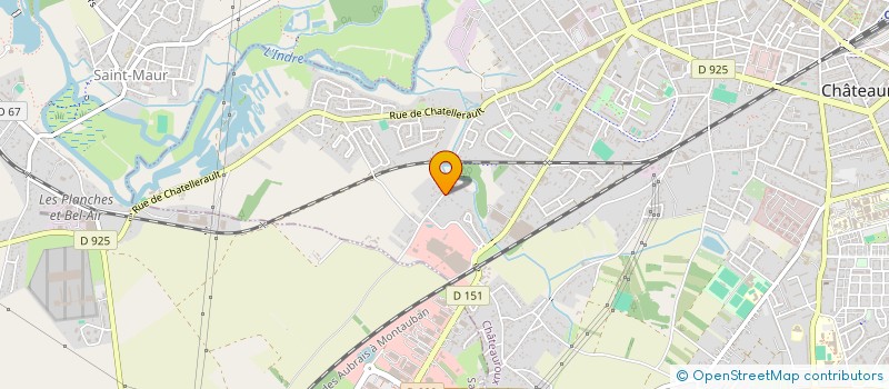 localisation de l'entreprise S.T.D.E. à CHATEAUROUX