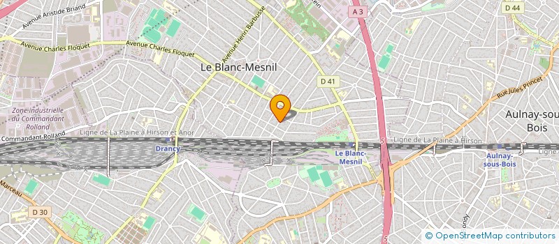 localisation de l'entreprise S.T.D.I.  LE BLANC MESNIL