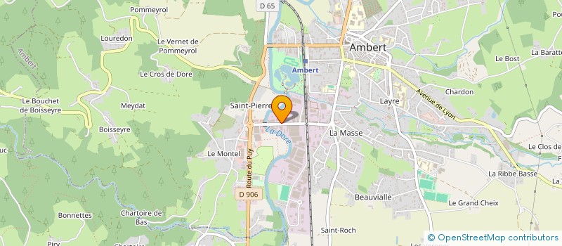 localisation de l'entreprise S T D M à AMBERT
