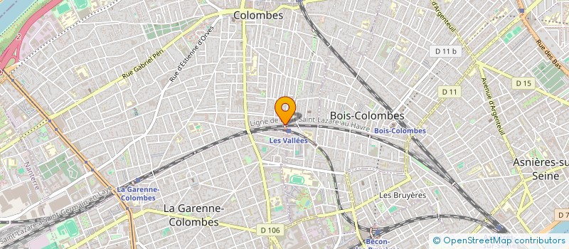 localisation de l'entreprise S.T DEGRIFF'  COLOMBES