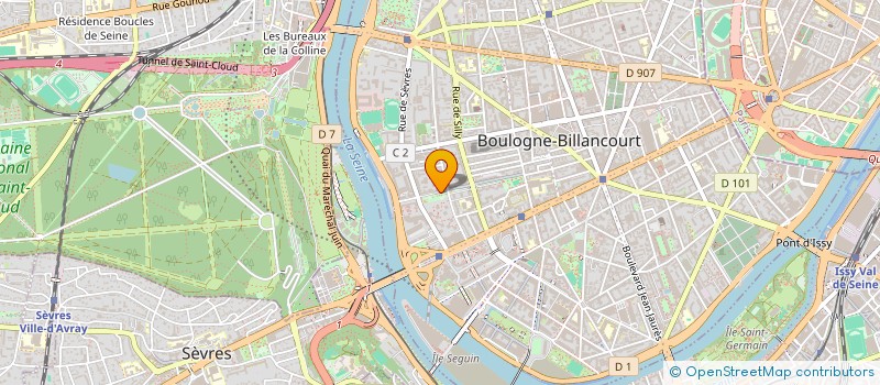 localisation de l'entreprise S.T.E. DISTRIBUTION à BOULOGNE-BILLANCOURT