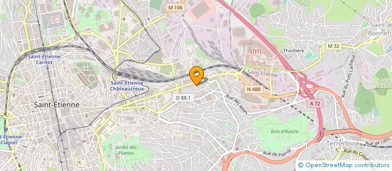 localisation de l'entreprise S.T.E.E. à SAINT-ETIENNE