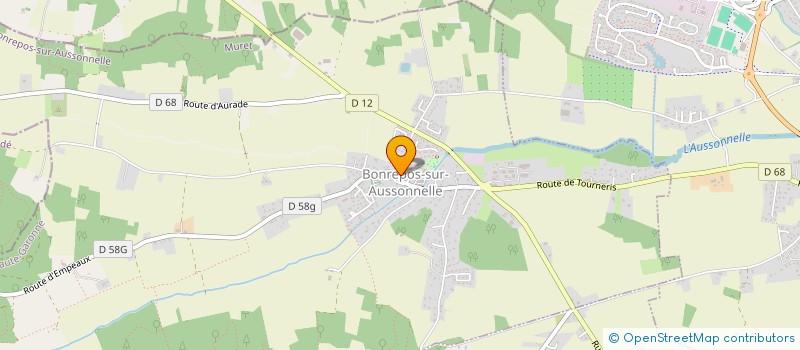 localisation de l'entreprise S.T.E GESTION  BONREPOS-SUR-AUSSONNELLE