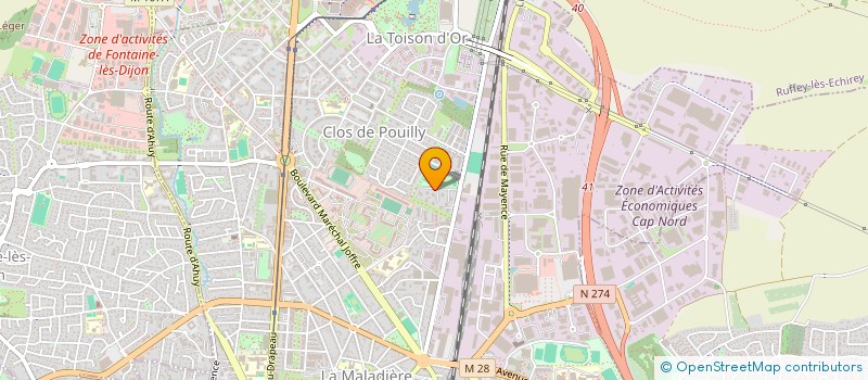 localisation de l'entreprise S.T.E.R. à DIJON