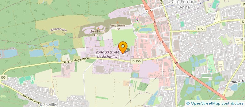 localisation de l'entreprise S.T.E.R. FRANCE - SOC TECHNIQUE DES ENERGIES RENOUVELABLES  RICHWILLER