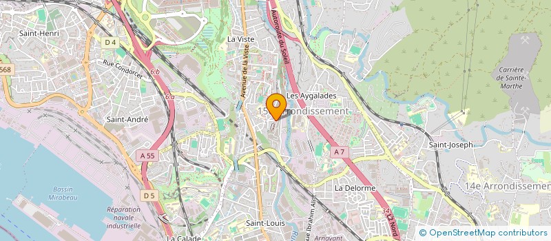 localisation de l'entreprise S.T ELEC à MARSEILLE
