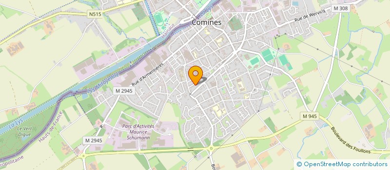 localisation de l'entreprise S.T.F  COMINES