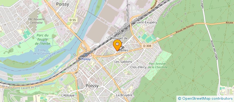 localisation de l'entreprise S.T.G BATIMENT à LES MUREAUX