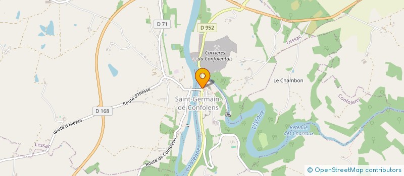 localisation de l'entreprise S.T.G SPEAKEASY  CONFOLENS