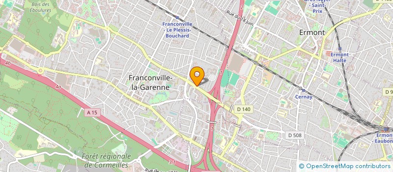 localisation de l'entreprise S.T.H.  FRANCONVILLE