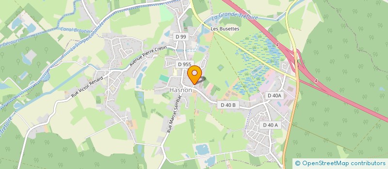 localisation de l'entreprise S.T.H.  HASNON