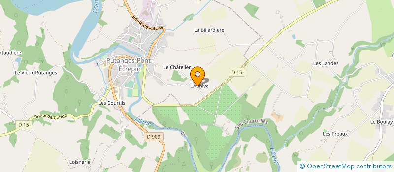 localisation de l'entreprise S.T.H. (SERVICE TECH HYDRO) à ECOUCHE-LES-VALLEES