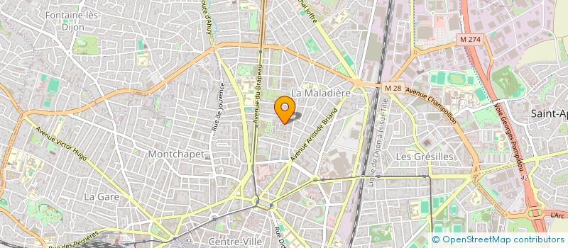 localisation de l'entreprise S.T. HOLDING  DIJON