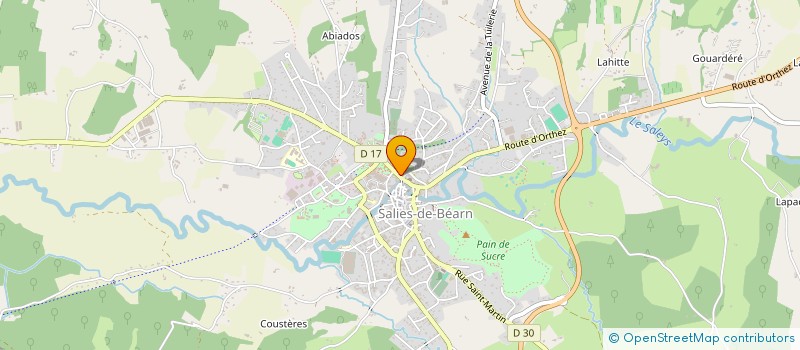 localisation de l'entreprise S T I à SALIES-DE-BEARN