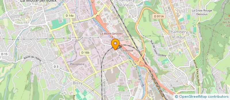localisation de l'entreprise S.T.I. à CHAMBERY