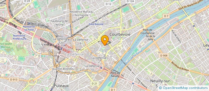 localisation de l'entreprise S.T.I à COURBEVOIE