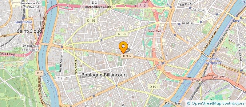 localisation de l'entreprise S.T.I.C. SOC TRADING & INVEST CAPITAL à BOULOGNE-BILLANCOURT