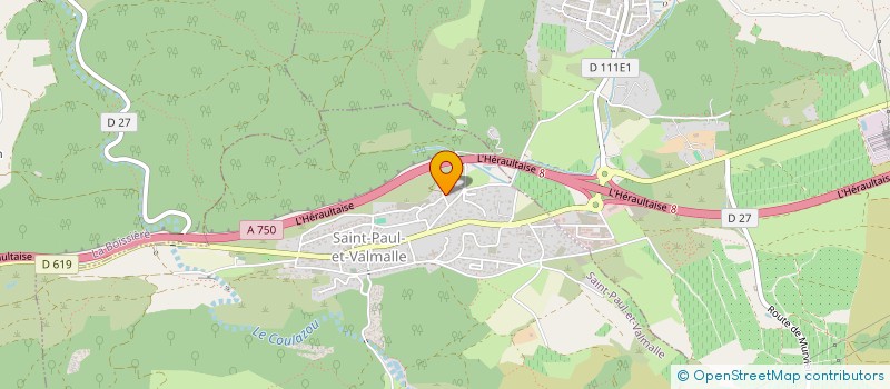 localisation de l'entreprise S.T.I. CONSTRUCTION  SAINT-PAUL-ET-VALMALLE