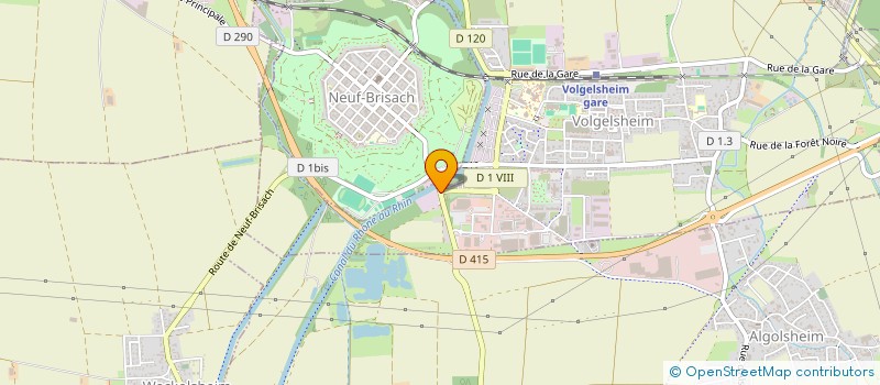 localisation de l'entreprise S.T.I.E.  VOLGELSHEIM