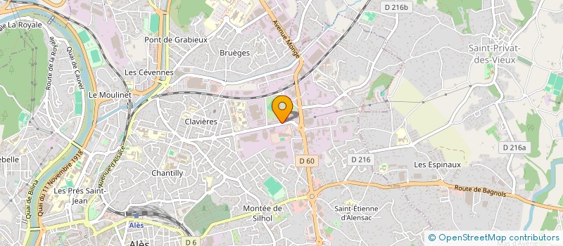 localisation de l'entreprise S.T.I.M à ALES