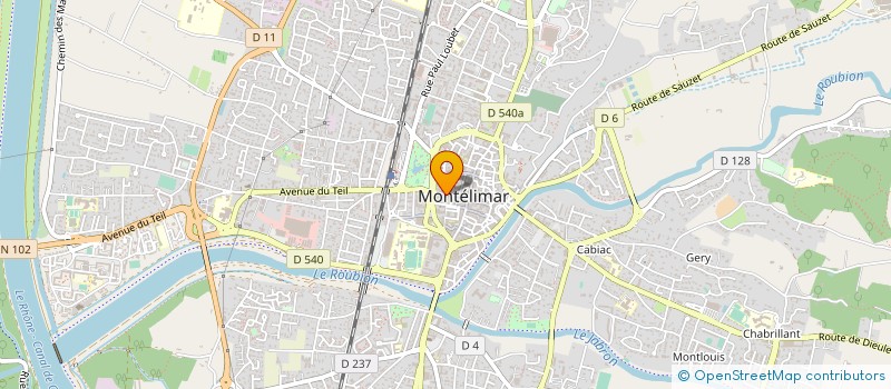 localisation de l'entreprise S.T.I.M. ORDINATEUR à MONTELIMAR