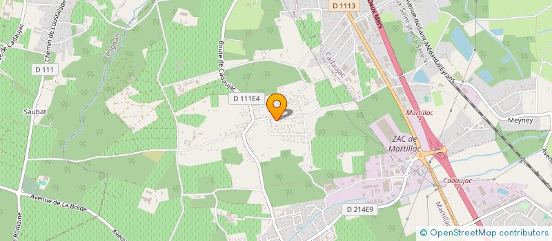 localisation de l'entreprise S T I P A  MARTILLAC