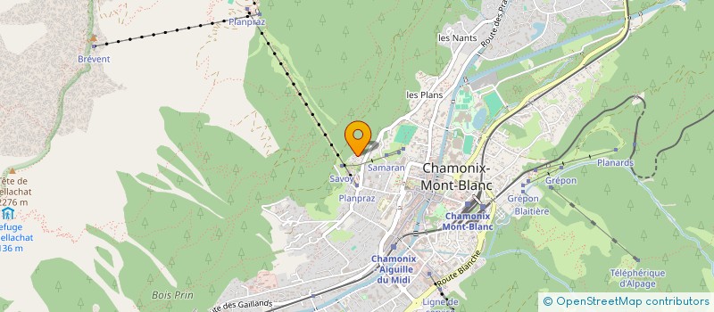 localisation de l'entreprise S&T INVESTMENTS SCI  CHAMONIX-MONT-BLANC