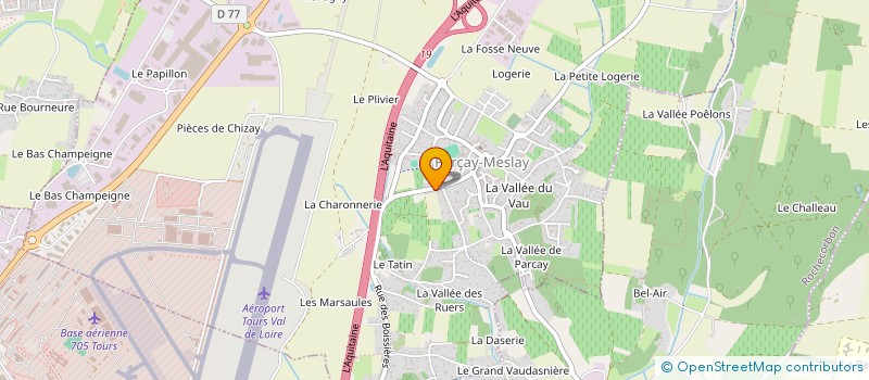 localisation de l'entreprise S.T.L. BOUE à PARCAY-MESLAY